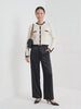 BLENIN satin wide leg trousers in black, video of the full outfit