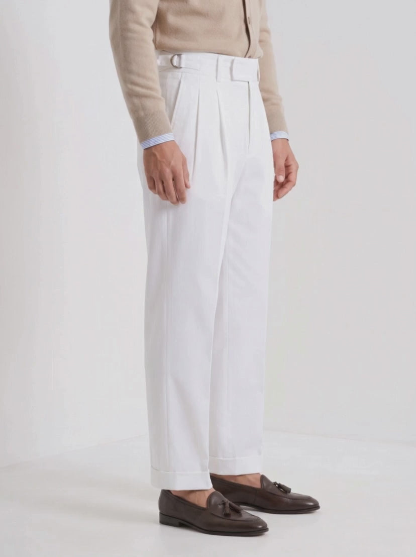 BLENIN Quiet Luxury Pleated Gurkha Trousers, video