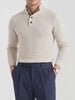 BLENIN Old Money Basket Weave Button Sweater, video