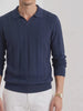 BLENIN Textured Cotton Polo Sweater, video